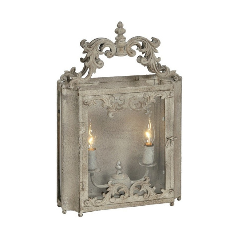 Metalowy kinkiet postarzany vintage BOSCO Belldeco