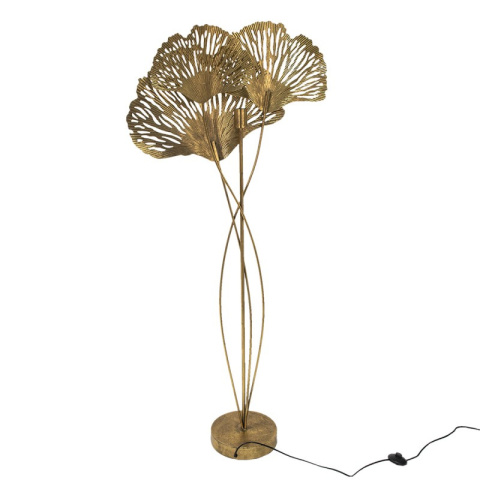 Metalowa lampa podłogowa liście Clayre & Eef