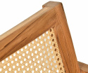 Drewniane krzesło z rattanowym oparciem BARI Belldeco 3
