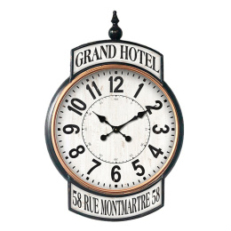 Zegar ścienny w stylu vintage Grand Hotel