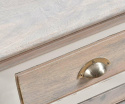 Drewniana szafka nocna w stylu hampton prawa Belldeco