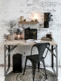 Loftowy stolik biurko na metalowych nogach Chic Antique