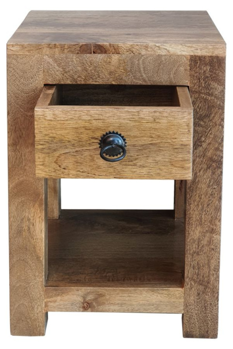 Meble drewniane - niska szafka z szufladą z Indii