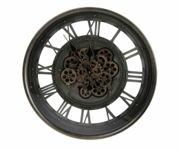 Okrągły zegar ścienny z zębatkami RUSTIC 3 Belldeco