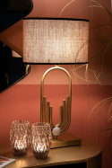Nowoczesna lampa stołowa w stylu retro Clayre & Eef