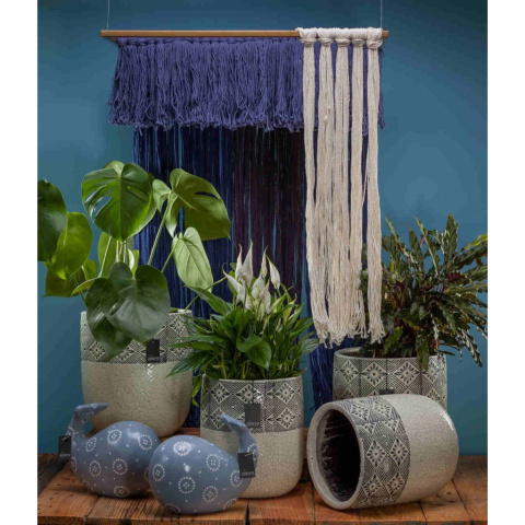 Okrągła osłonka donica szkliwiona ANTERO ALURO XXL