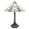 Witrażowa klasyczna lampa stołowa TIFFANY Clayre & Eef