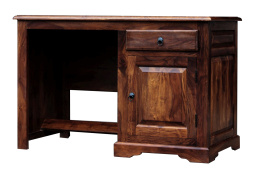 Meble kolonialne - stylowe drewniane biurko z Indii