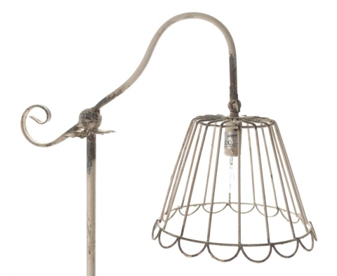 Rustykalna metalowa lampa podłogowa LAMALI ALURO