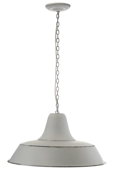 Industrialna biała lampa wisząca LOGAN ALURO