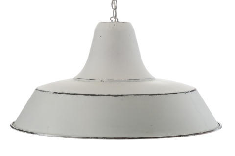 Industrialna biała lampa wisząca LOGAN ALURO