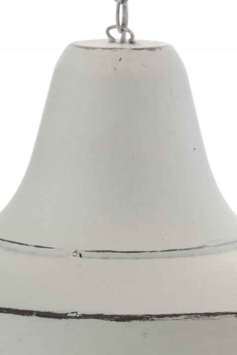 Industrialna biała lampa wisząca LOGAN ALURO