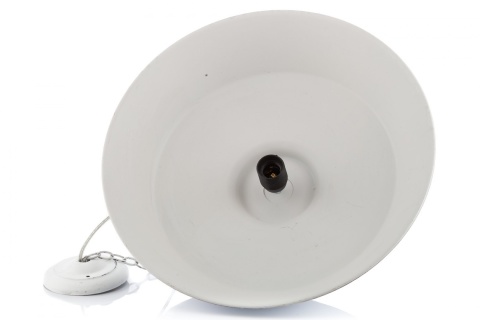 Industrialna biała lampa wisząca LOGAN ALURO