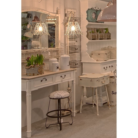 Rustykalna metalowa lampa podłogowa LAMALI ALURO