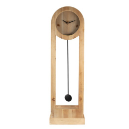 Drewniany zegar stojący Clayre & Eef