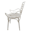 Metalowe krzesło ogrodowe postarzane Clayre & Eef