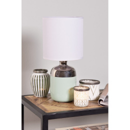 Nowoczesna ceramiczna lampa stołowa Clayre & Eef