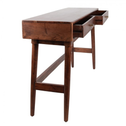 Drewniane biurko retro z szufladami Clayre & Eef