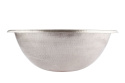 Okrągła srebrna umywalka niklowana z Meksyku