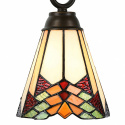 Mała lampa wisząca witrażowa kolorowa TIFFANY