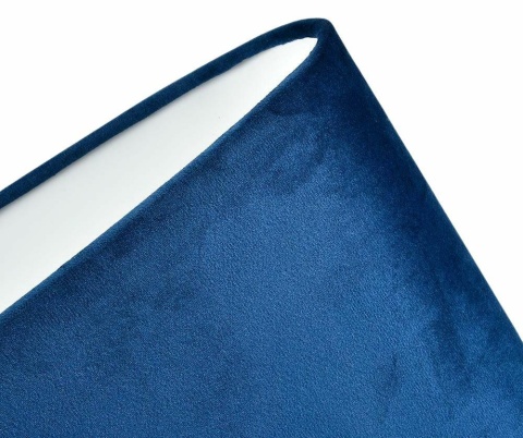 Niebieski abażur klosz welurowy do lampy Belldeco