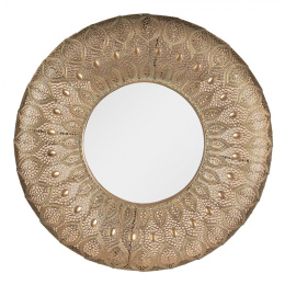 Okrągłe dekoracyjne lustro ścienne Clayre & eef