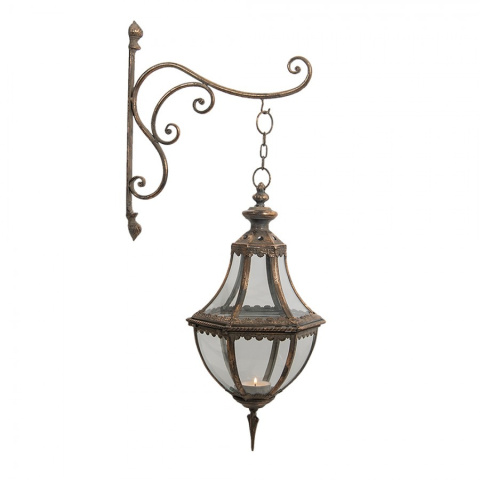 Postarzany kinkiet lampion ścienny latarnia vintage