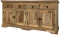 Szeroka drewniana komoda indyjska w kolorze toffi 180 cm