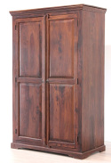 Duża drewniana brązowa szafa Indyjska w stylu kolonialnym