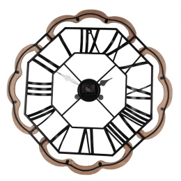 Duży dekoracyjny zegar ścienny ażurowy Clayre & Eef