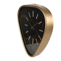 Czarno złoty zegar ścienny w stylu retro