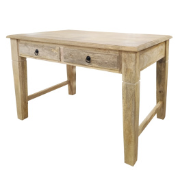 Indyjski jasny stół / biurko drewniany z szufladami