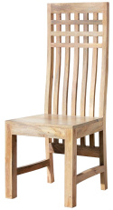 Indyjskie wysokie drewniane krzesło kolonialne