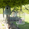 Metalowy domek dla ptków konewka Clayre & Eef - zły sybol