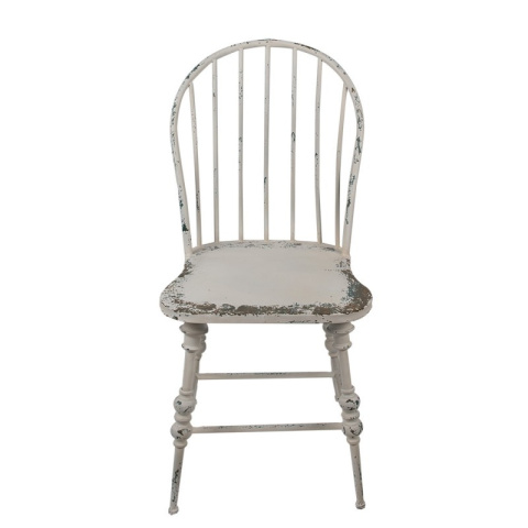 Postarzane metalowe krzesło prowansalskie Clayre & Eef