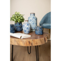 Ceramiczny wazon rustykalny w kwiaty Clayre & Eef