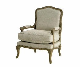 Elegancki dębowy fotel tapicerowany CLASSIC Belldeco
