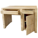 Drewniane biurko z naturalnego drewna mango 120 cm