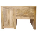 Drewniane biurko z naturalnego drewna mango 120 cm