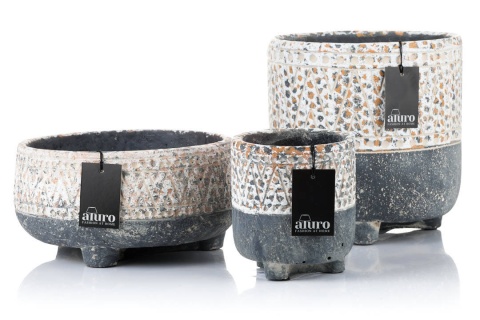 Ozdobna osłonka donica TIBURT ALURO L misa