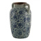 Wazon w niebieskie kwiaty ceramiczny Clayre & Eef A
