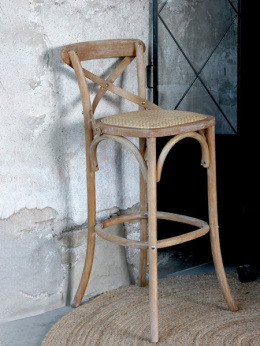 Designerskie krzesło barowe w stylu boho Chic Antique