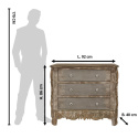 Drewniana komoda z rustykalna szufladami Calyre & Eef