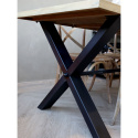 Stół z drewnianym blatem w stylu country 200 cm Chic Antique