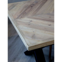 Stół z drewnianym blatem w stylu country 200 cm Chic Antique