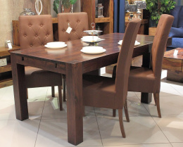 Stół drewniany rozkładany indyjski 120X80 cm