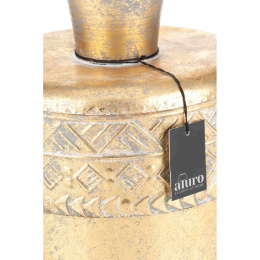Metalowy złoty wazon orientalny SOLCO ALURO