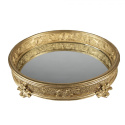 Dekoracyjna złota taca z lustrem Clayre & Eef
