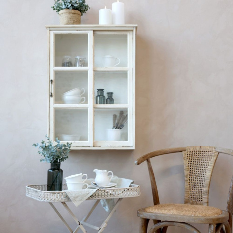 Przecierana szafka ścienna vintage Chic Antique