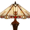 Duża lampa stołowa TIFFANY witrażowa Clayre & Eef